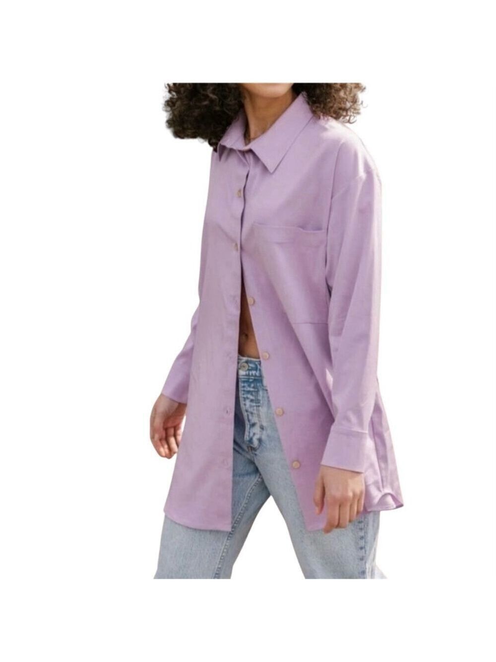 Smash + Tess Diversion Shirt Dress in very violet Size Large